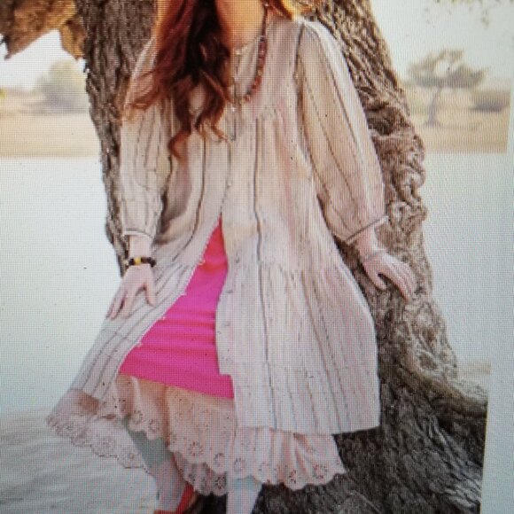 Gudrun Sjoden Dresses & Skirts - NWT Gudrun Sjoden Linen Striped Shima Dress, pintucks -L- Lagenlook, Cottagecore